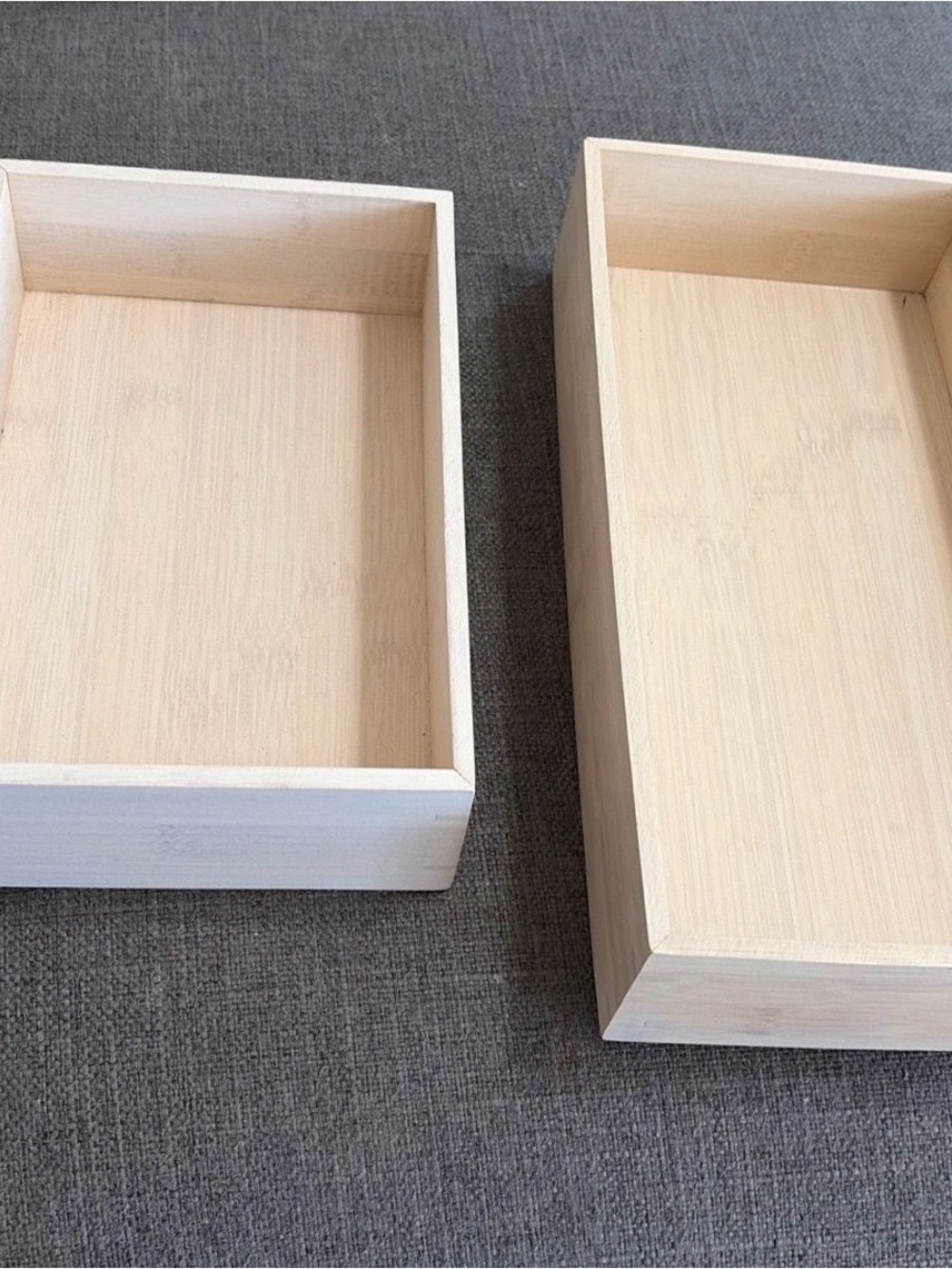 2 small storage organizers